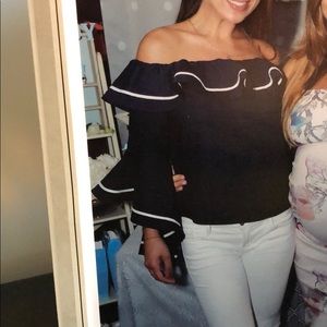 Off the shoulder blouse. Worn once